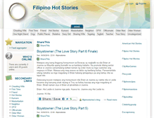 Tablet Screenshot of filipinostories.com